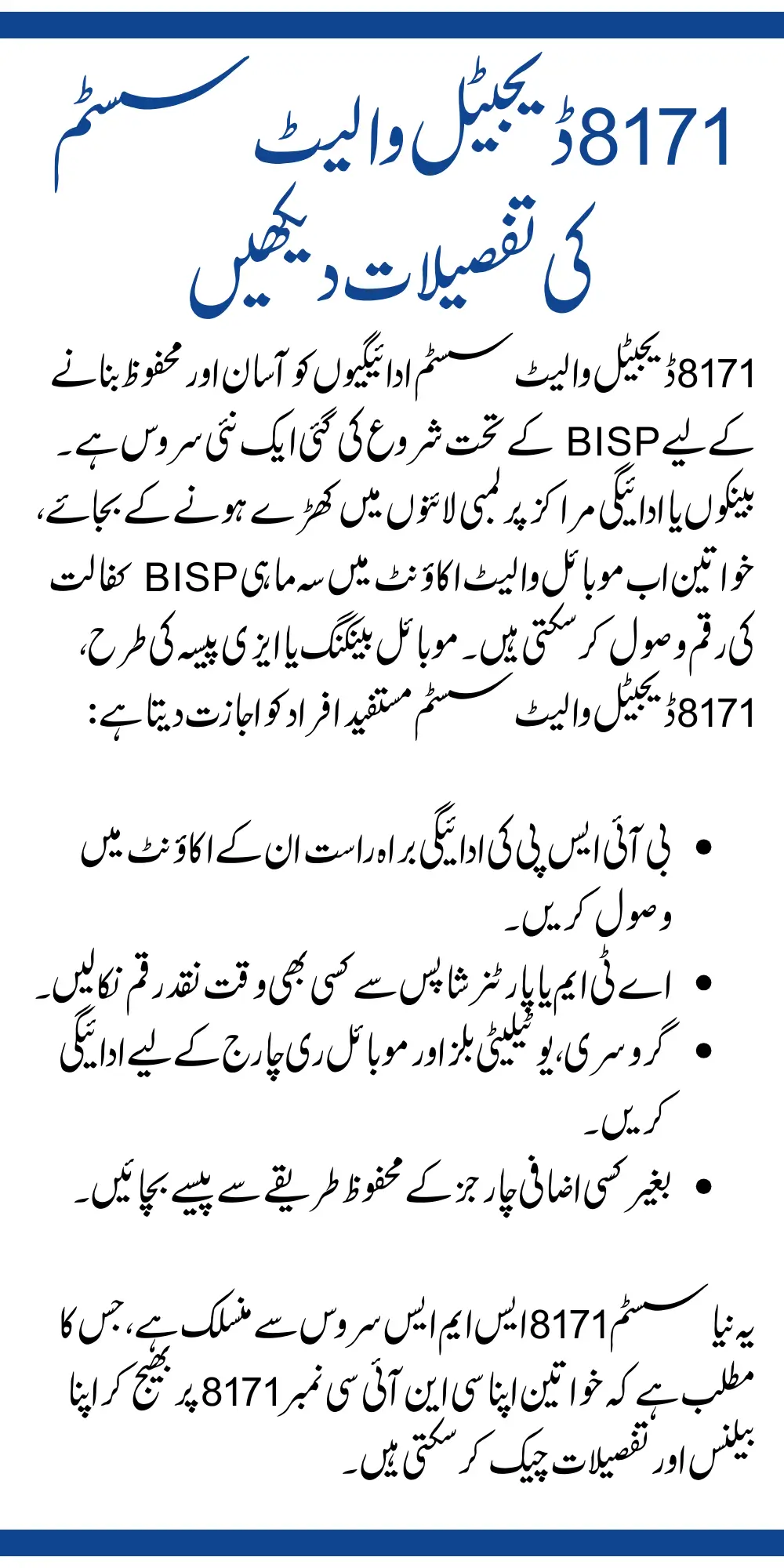 8171 Digital Wallet System Details View